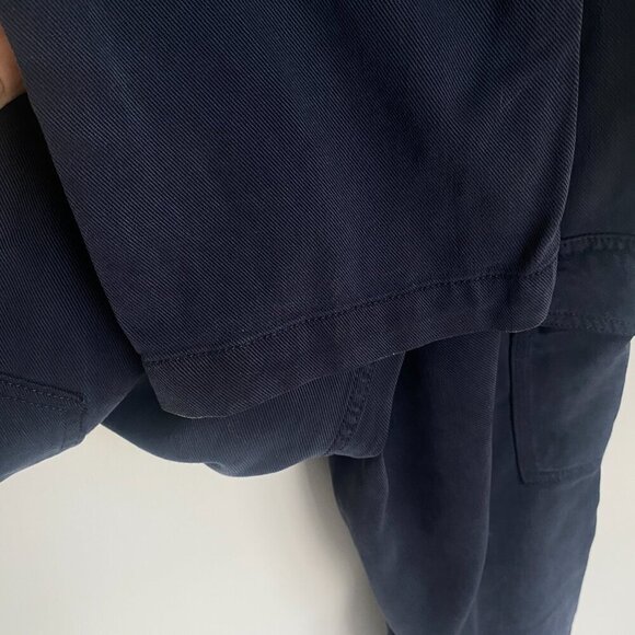 White Stuff Arlo Tencel Cargo Trouser Pant Dark Navy Size 8R - Picture 10 of 14
